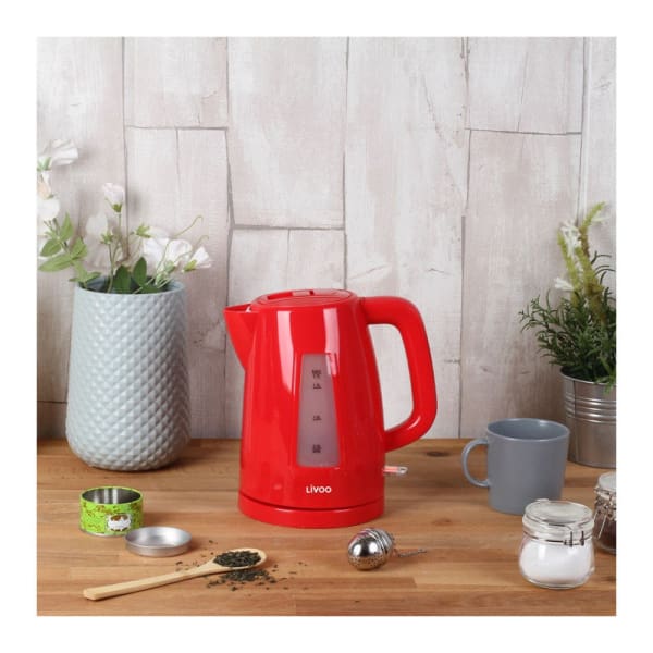 Bouilloire électrique LIVOO 2200 W Rouge (DOD184RC) Bouilloire électrique LIVOO 2200 W Rouge (DOD184RC)